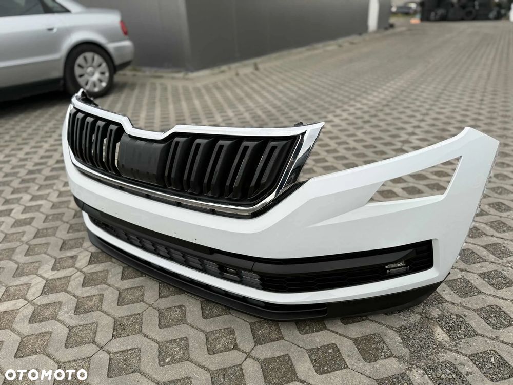 Skoda Kodiaq I Zderzak Przód Przedni Kompletny grill LS9R 4xPDC 2016-2021r. - 4
