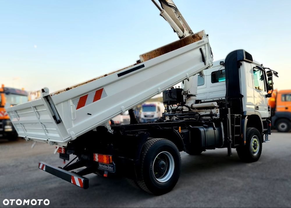 Mercedes-Benz Actros 1832 AK 4x4 – wywrotka 3-stronna MEILLER + HDS ATLAS 92.2 A2 – sterowanie radiowe - 9