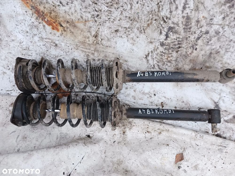 Mcperson tył tylny Audi A4 B5 Kombi Avant prawy lewy KOMPLET amortyzator sprężyna podstawa - 5