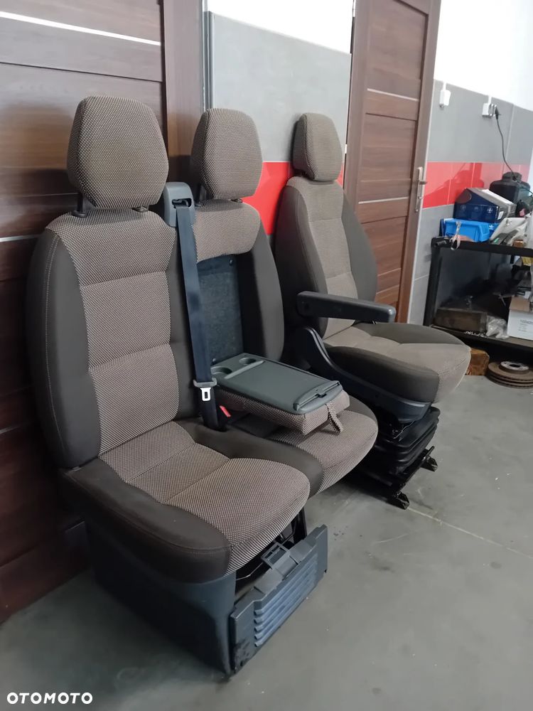 fotele przód kanapa pasażera fotel kierowcy pneumatyczny komplet Fiat Ducato Jumper Boxer 2020 - 5