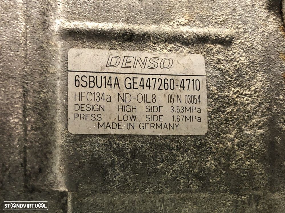 Compressor de ar condicionado BMW 5 (F10) 520 d | 03.10 - 06.14 Usado REF. 6SBU1... - 5