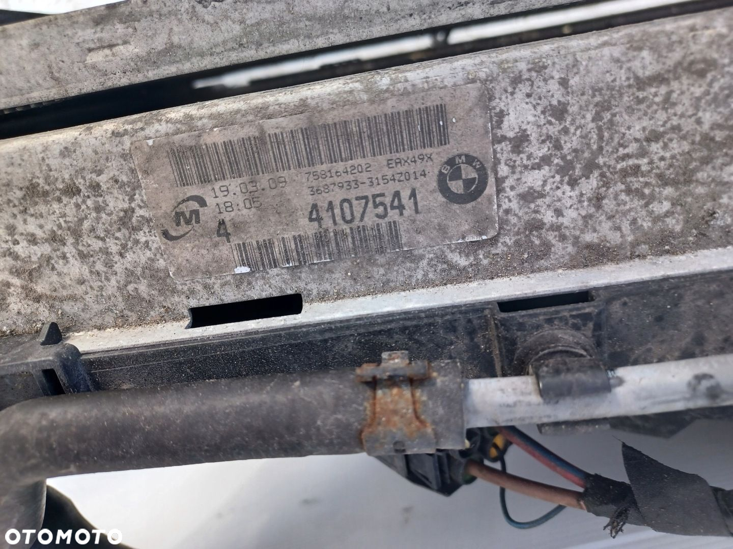 BMW 1 E81 E87 2.0i Benzyna CHŁODNICE KOMPLET WENTYLATOR 758164202 7563259 - 7