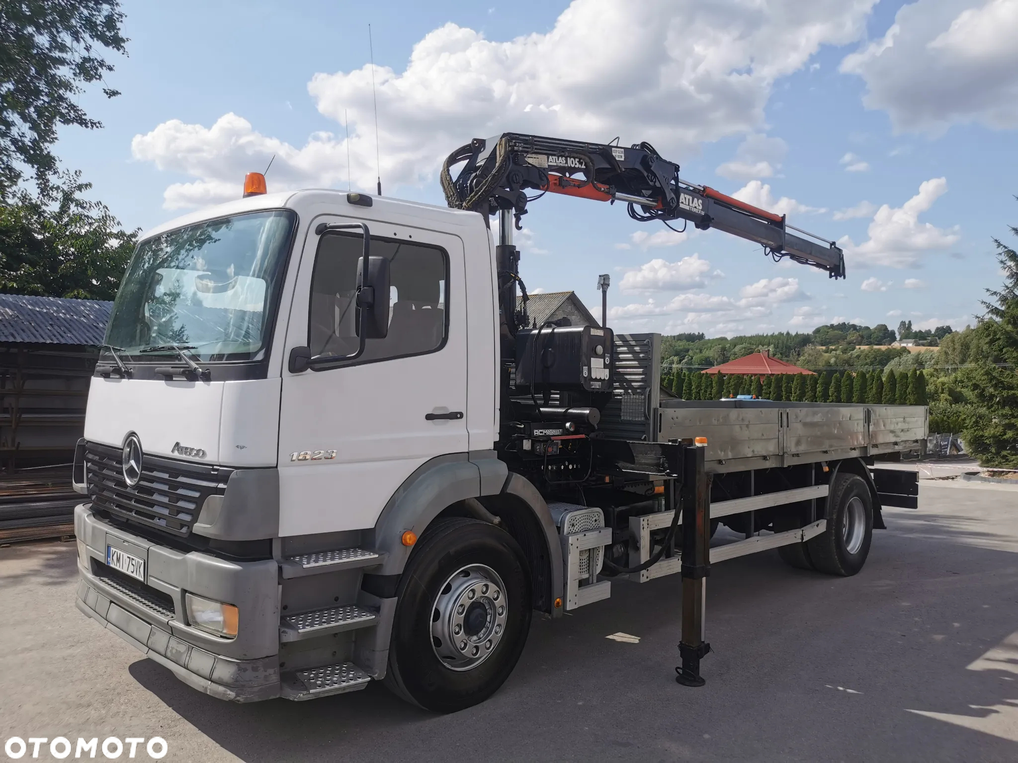 Mercedes-Benz Atego 1823 żuraw HDS Atlas 105.2 koła 315/80R22,5 - 2