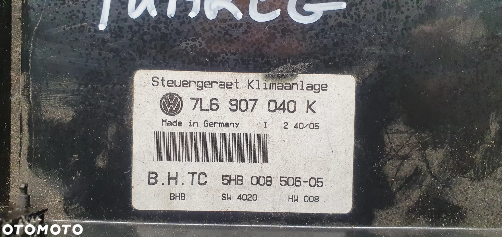 Panel nawiewu klimatyzacji klimy VW Touareg 7L6907040K - 5
