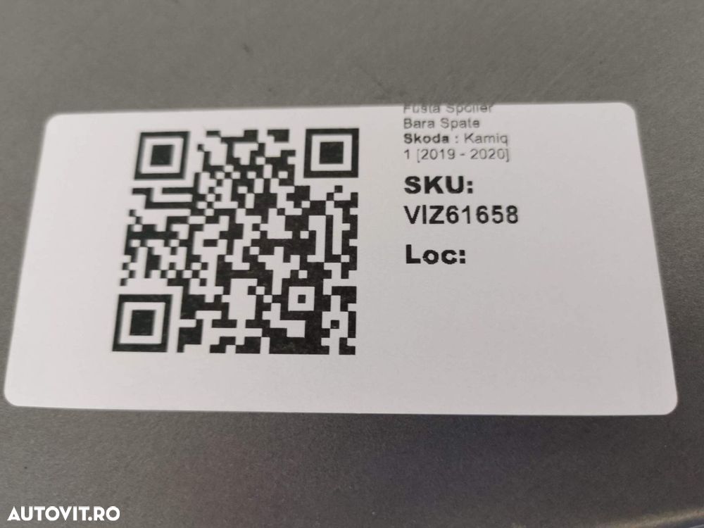 Fusta Spoiler Bara Spate Skoda  Kamiq 1 2019 2020 Originala In Stare B - 8