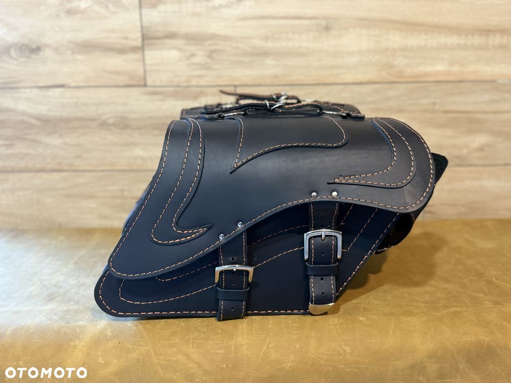 sakwy skórzane motocyklowe honda yamaha suzuki kawasaki - 4