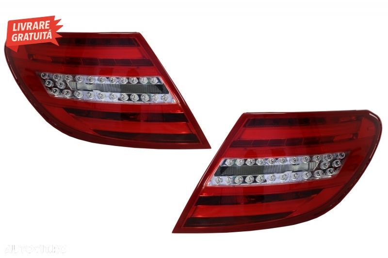 Stopuri LED Mercedes C-Class W204 (2007-2012) LED Light Bar Facelift Design- livrare gratuita - 1