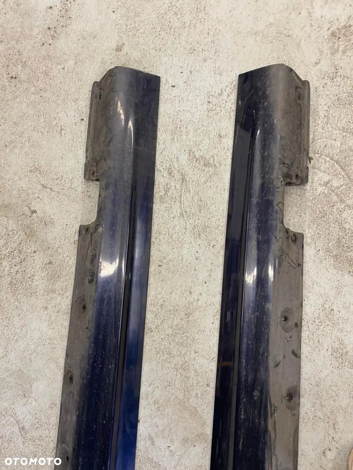 BMW E46 LISTWY PROGOWE PRAWA LEWA ORIENTBLAU METALIC - 4