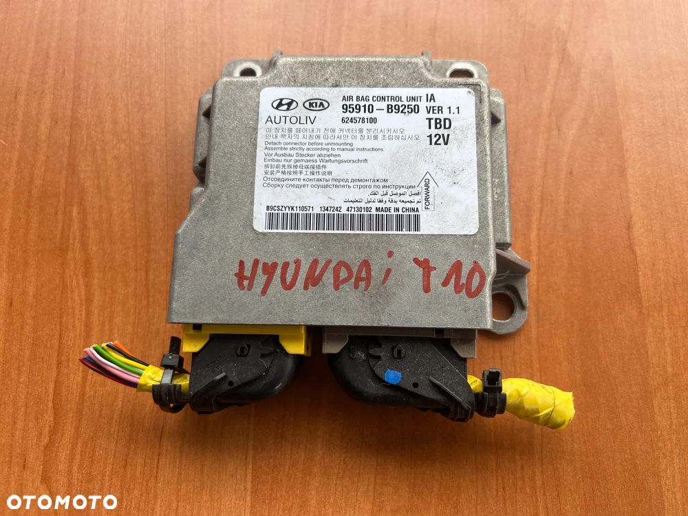 MODUŁ SENSOR PODUSZEK AIRBAG HYUNDAI I10 95910B9250 624578100 - 1
