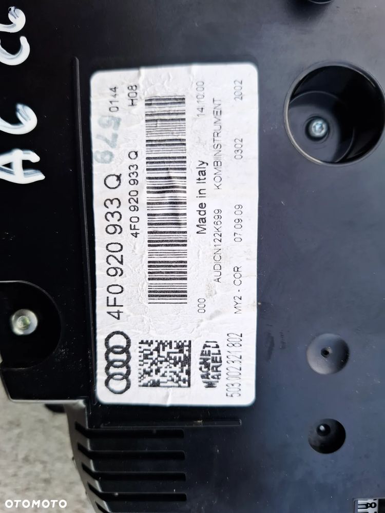 Licznik Zegar Kolor Fis Audi A6 C6 Lift Europa 4F0920933Q - 7