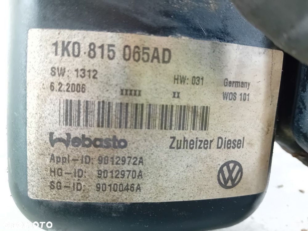 WEBASTO VW TOURAN I THERMO TOP V 12V/42W DIESEL 1K0815065AD - 6
