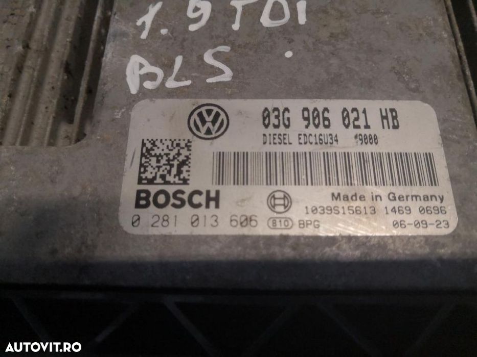 Calculator Motor ECU motor Volkswagen Golf V 5 1.9tdi BLS STARE PERFEC - 2