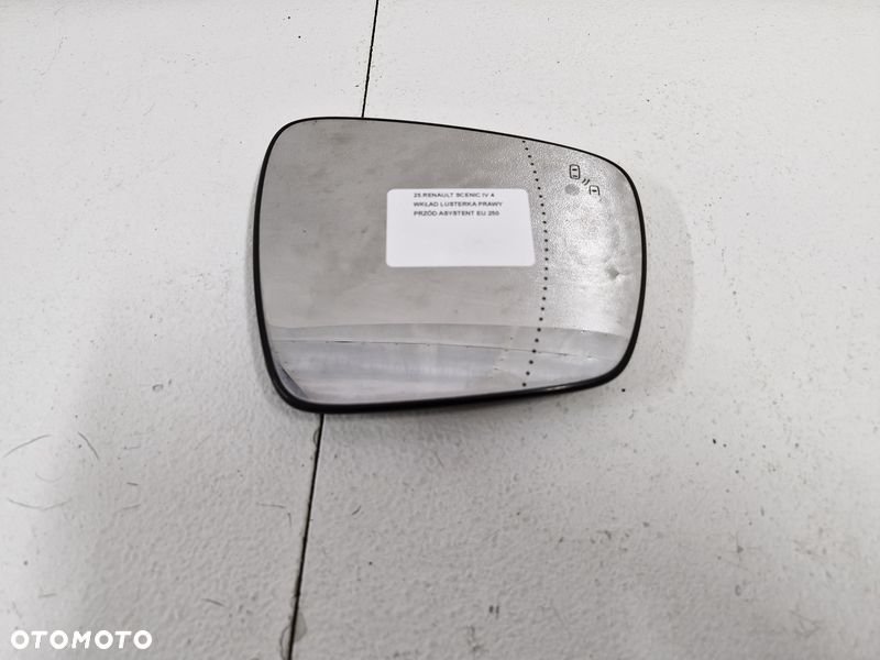 RENAULT SCENIC IV 4 WKŁAD LUSTERKA PRAWY PRZÓD ASYSTENT EU - 1