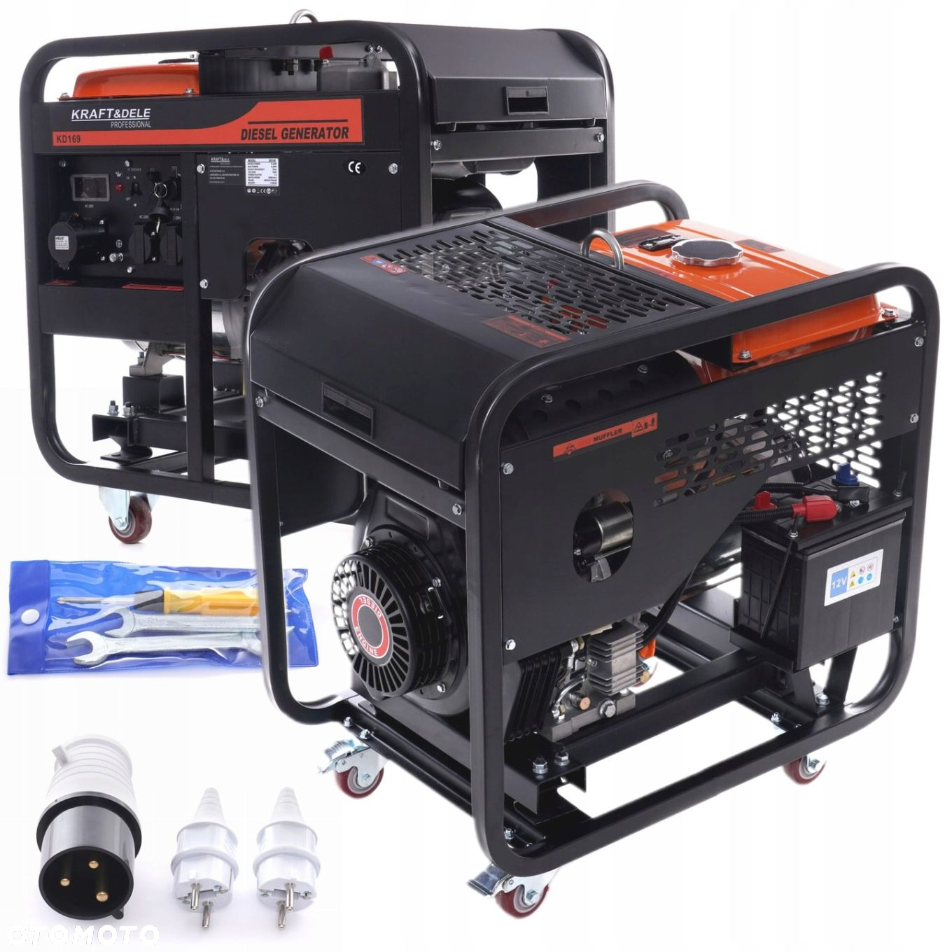 KRAFTDELE AGREGAT PRĄDOTWÓRCZY 9KW 230V GENERATOR 3 FAZOWY KD169 - 15