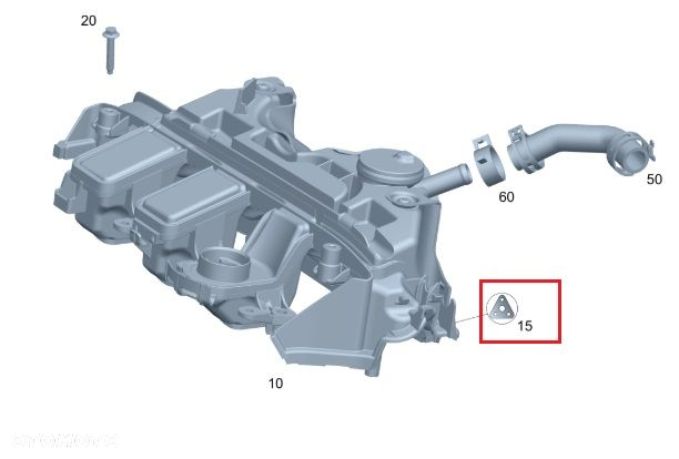 MERCEDES OM622 OM626 Zestaw uszczelek separatora oleju OE - 2