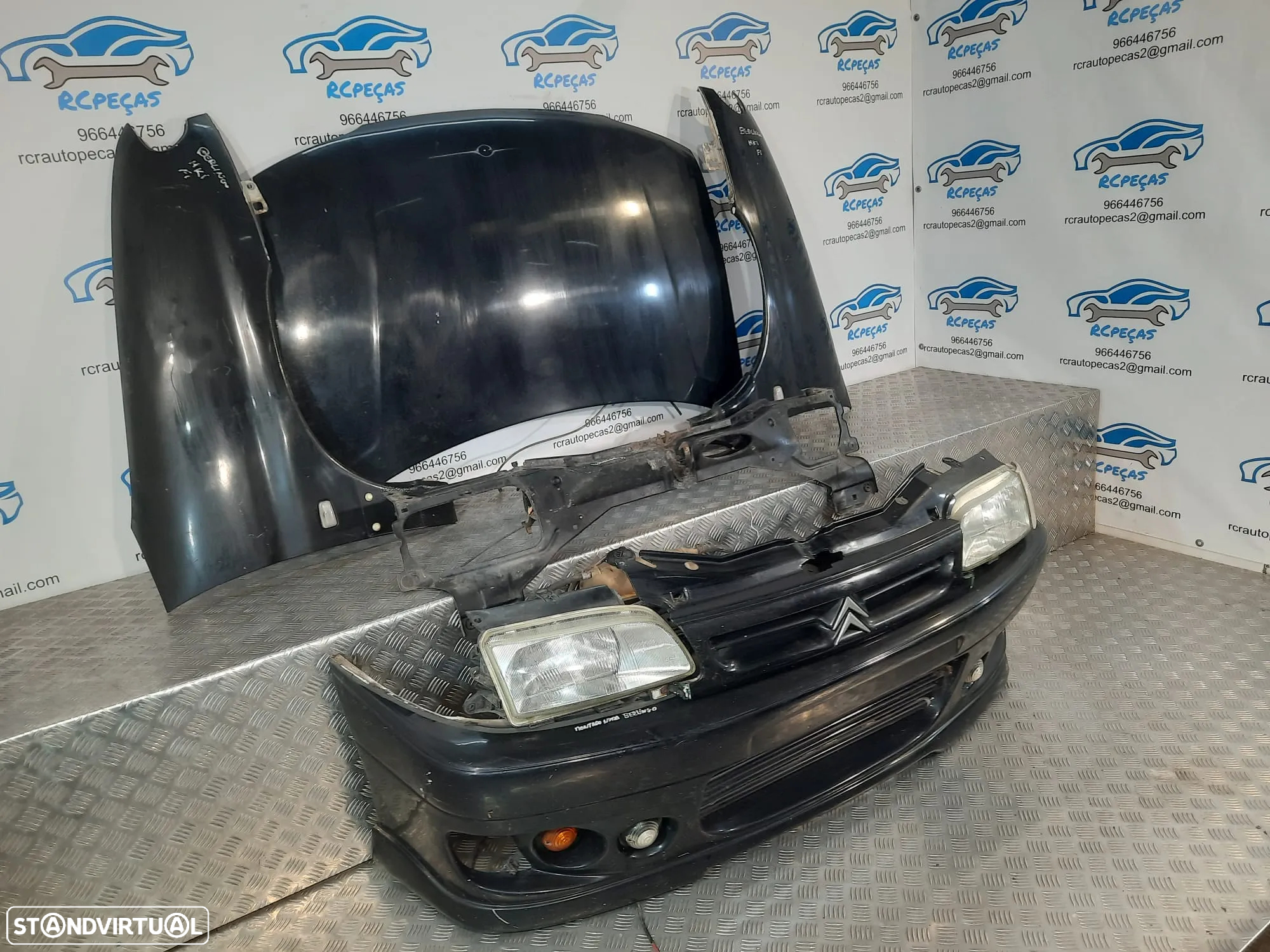 FRENTE COMPLETA CITROEN BERLINGO I 1 MK1 CAPOT PARACHOQUES GUARDA-LAMAS OTICAS RADIADOR VENTILADOR FRENTE FIBRA REFORÇO - 2