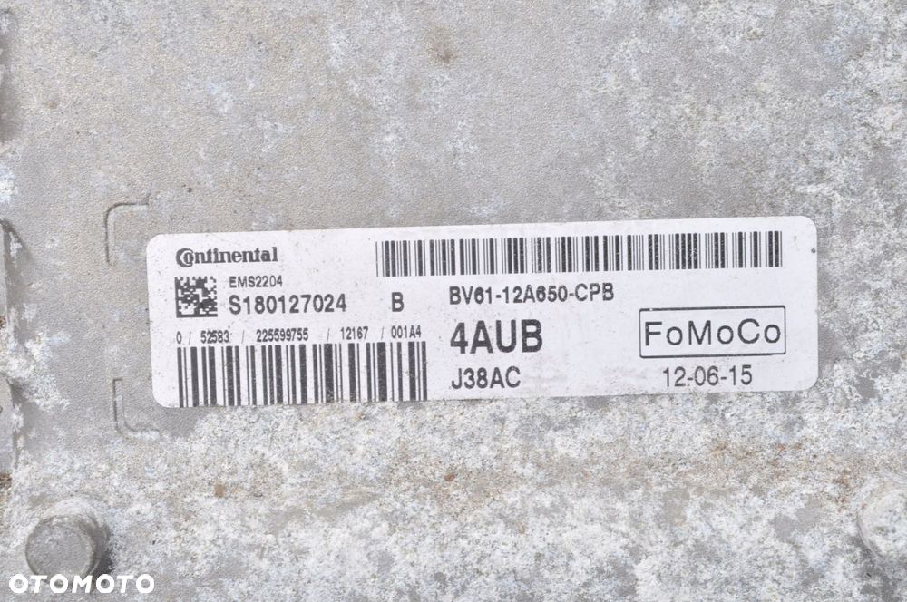 FORD GRAND C-MAX MK2 1.6 TI KOMPUTER SILNIKA BV61-12A650-CPB - 2