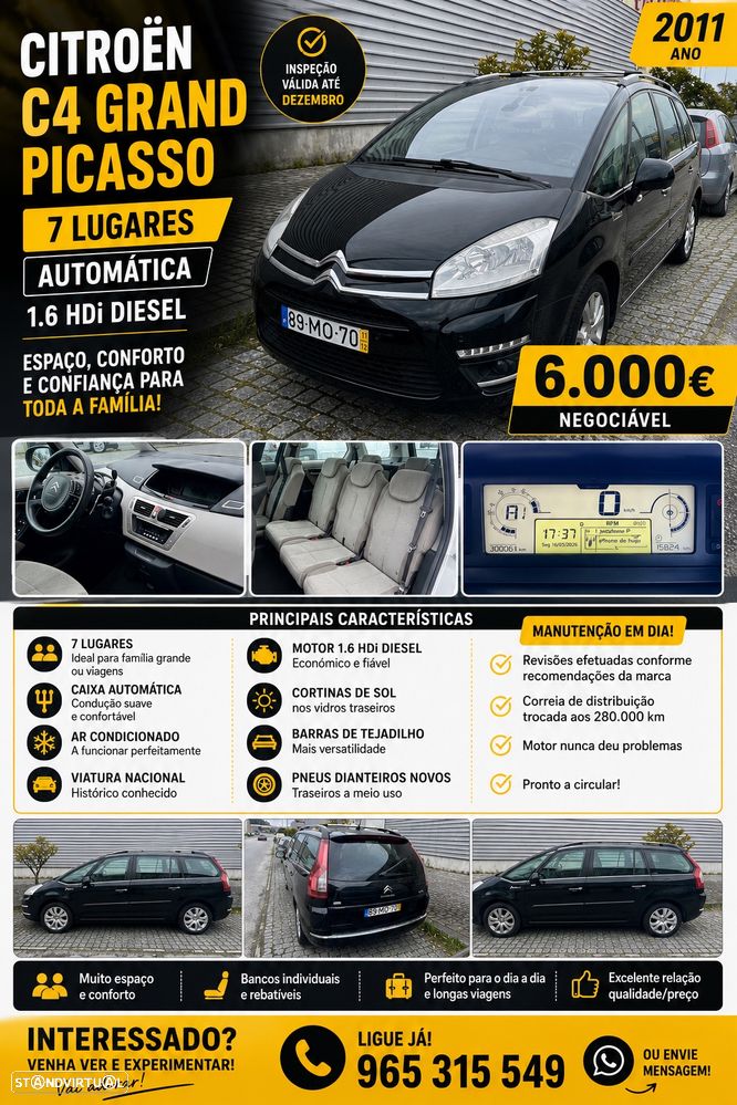 Citroën C4 Grand Picasso 1.6 HDi Exclusive CMP6 - 7