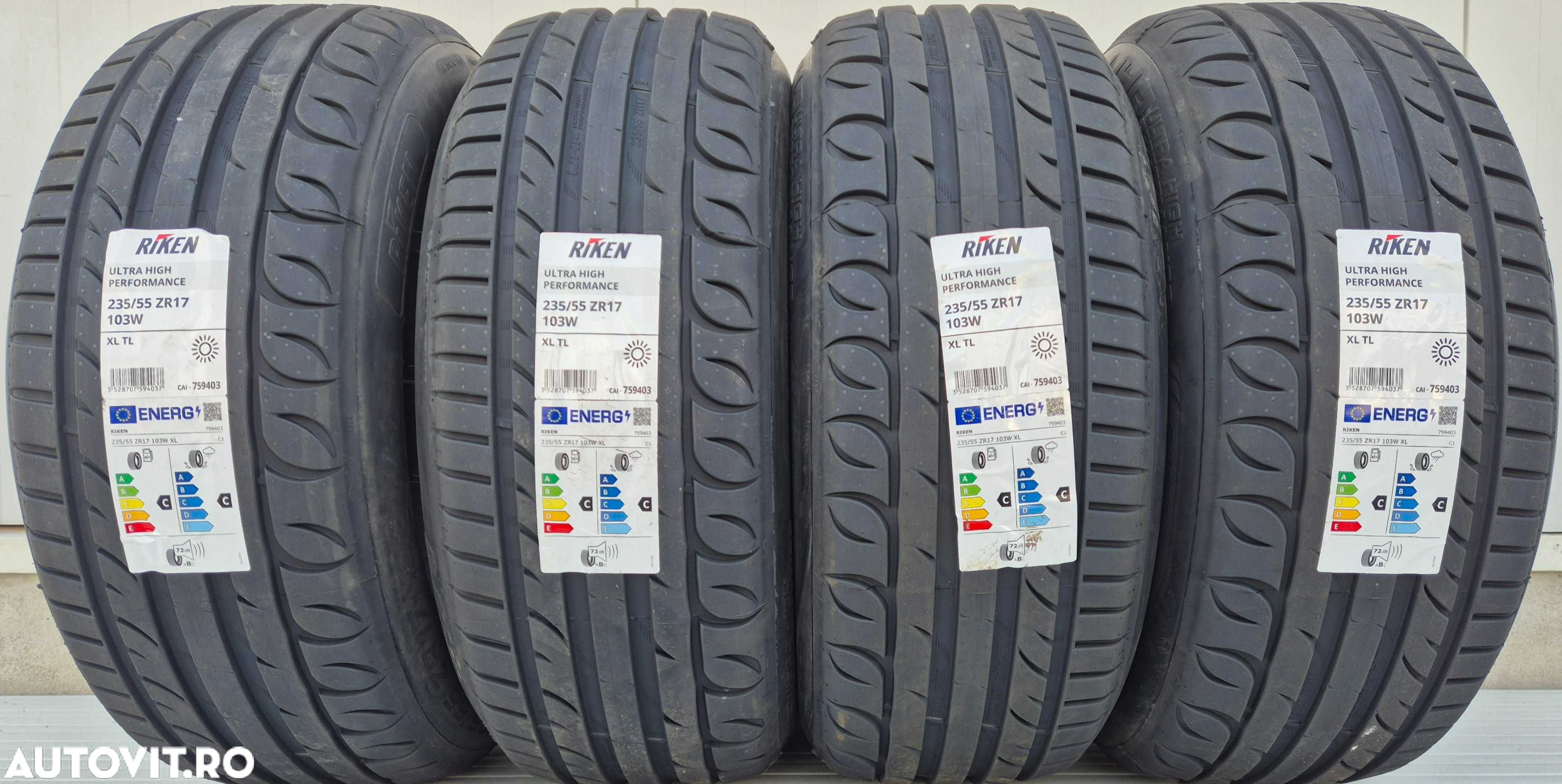 235/55 R17, 103W, RIKEN(by Michelin), Anvelope vara XL,Protectie janta - 1