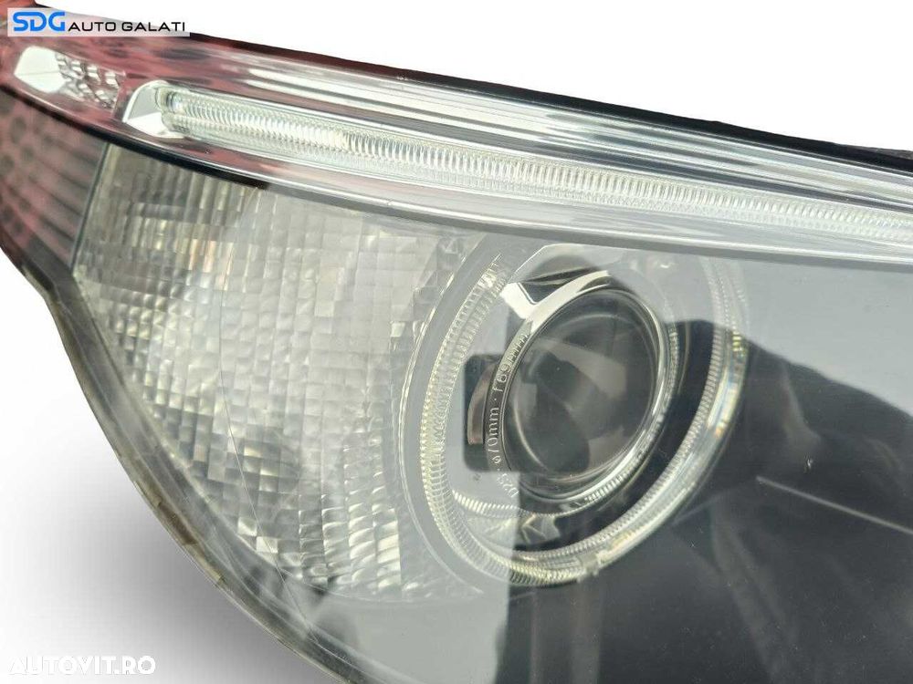 Far Dreapta EUROPA cu Xenon BMW Seria 5 E60 E61 2003 - 2007 Cod 7189312 (Ureche Lipsa) [LS0716] - 4