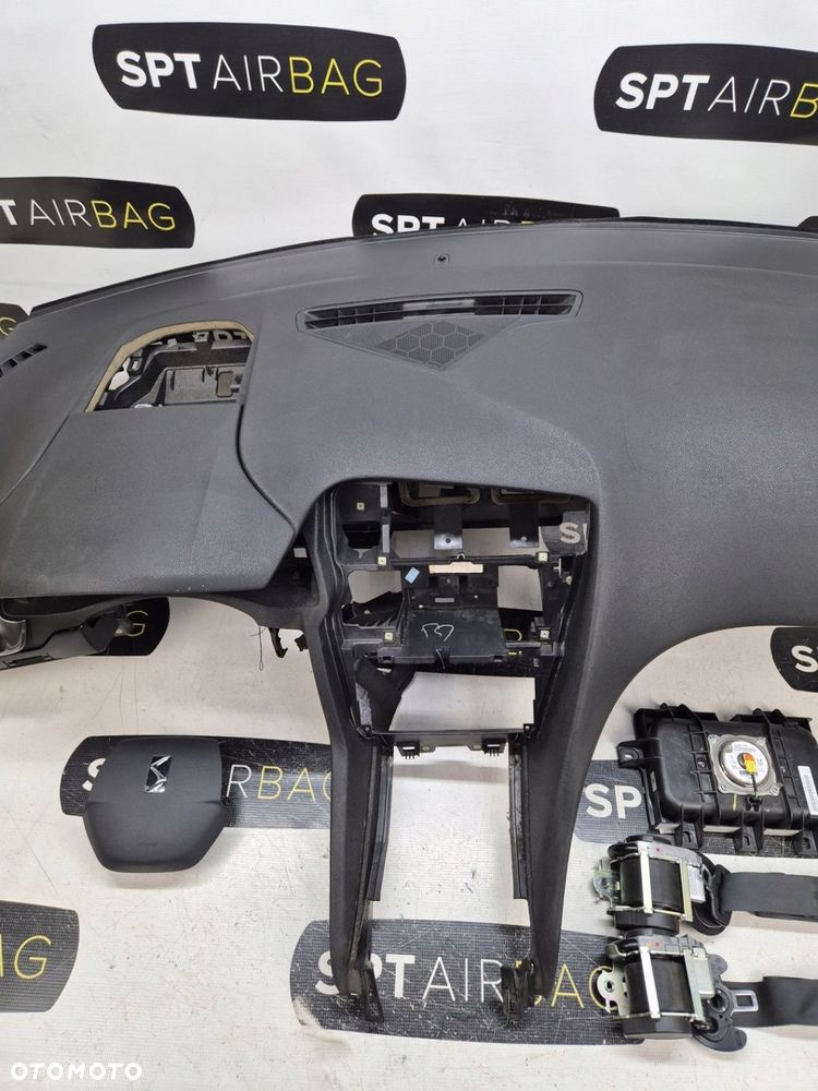 CITROEN DS5 DESKA ROZDZIELCZA KONSOLA KOKPIT PULPIT PODUSZKI AIRBAG AIR BAG PASY KIT SET - 4