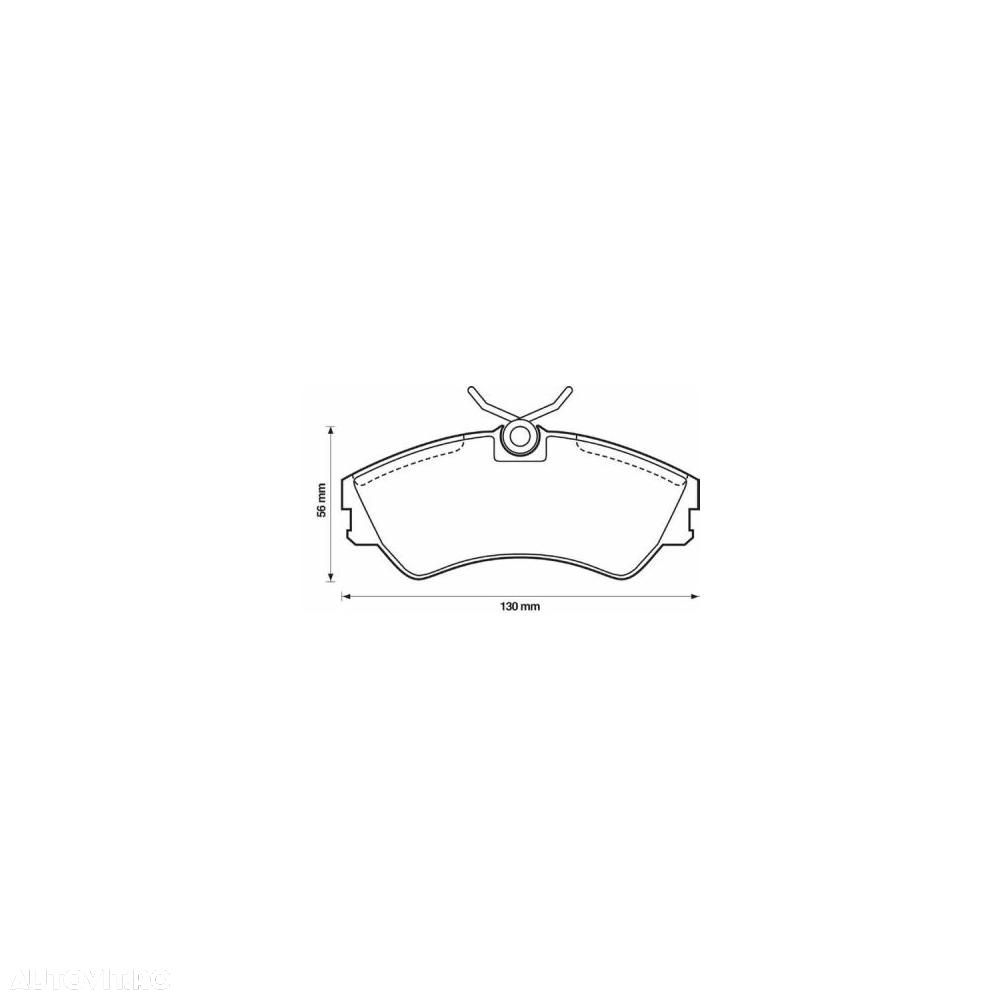 Placute frana fata Volkswagen Transporter 4 Bus (70xb, 70xc, 7db, 7dw), 09.1990-06.2003, marca SRLine S70-0073 - 1
