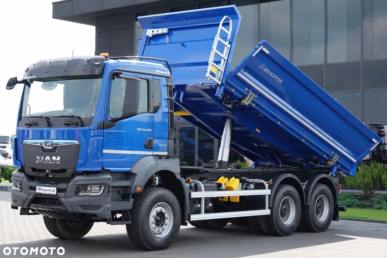 MAN TGS 33.440 / 6X4 / WYMIEŃ SWÓJ STARY NA NOWY / WYWROTKA 3 STRONNA / HYDROBURTA / BORDMATIC / KH-KIPPER / FABRYCZNIE NOWY / DOSTĘPNY OD RĘKI - 1