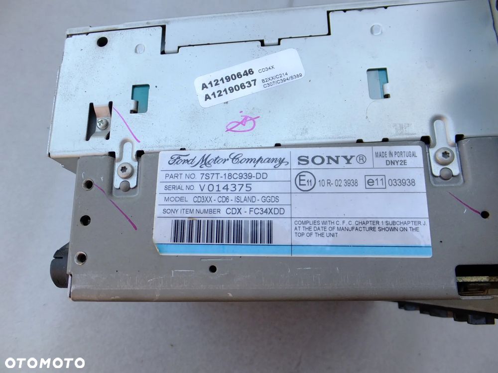 radio cd ford s-max mk1 7S7T-18C939-DD - 2