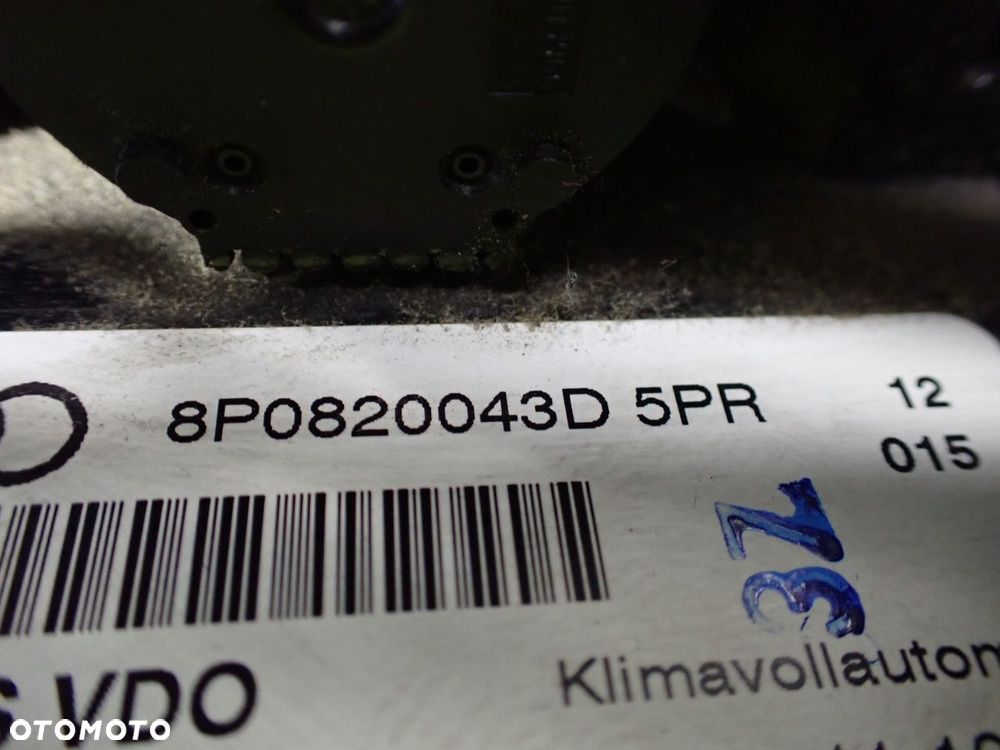 PANEL STEROWANIA NAWIEWU KLIMATYZACJI AUDI A3 8P 2.0 TDI BKD 8P0820043D - 7