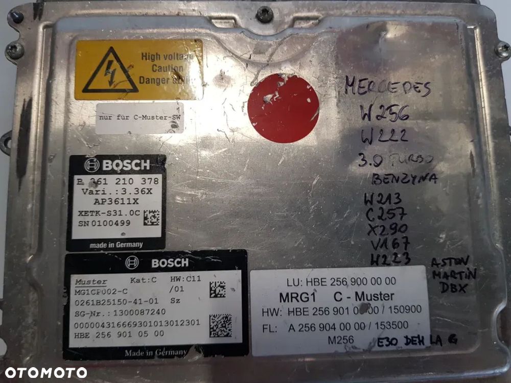 Sterownik moduł silnika Mercedes w256 w222 3.0turbo benzyna w213 c257 x290 v167 w 223 Aston Martin dbx 2569000000 - 4
