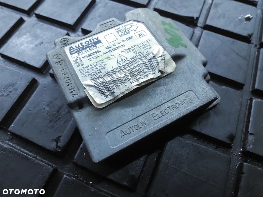 SENSOR AIRBAG PODUSZEK 9655880880 PEUGEOT 407 - 3