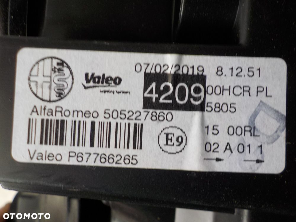 ALFA ROMEO MITO LAMPA PRZÓD PRAWA ORYginał nowa - 2
