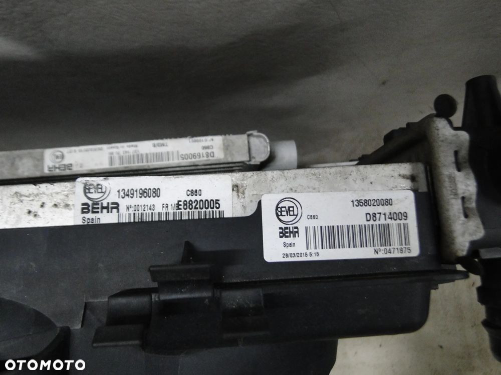 FIAT DUCATO III 3 CHŁODNICA WODY PŁYNU KLIMATYZACJI INTERCOOLER WENTYLATORY 2.3 M-JET 14-23r EUROPA - 13