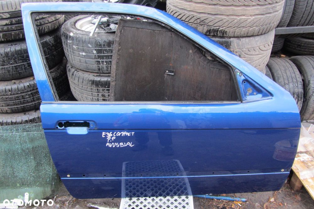 drzwi prawe bmw e36 compact avusblau - 1