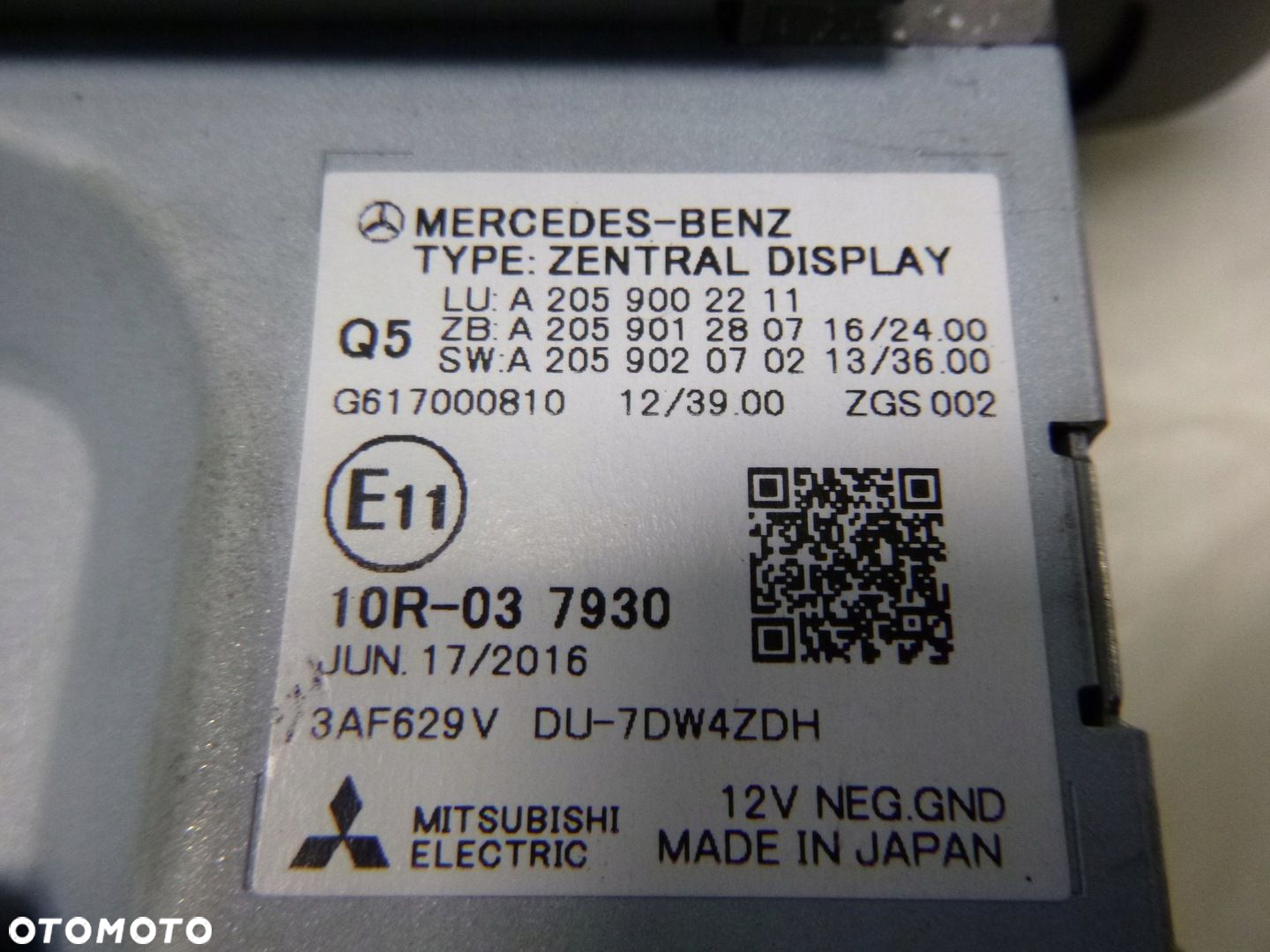 MERCEDES W470 KLASY C W205 GLC X253 KLASY V W447 MONITOR SYSTEMU COMAND ONLINE WYŚWIETLACZ EKRAN NAWIGACJA ORYGINAŁ - 14