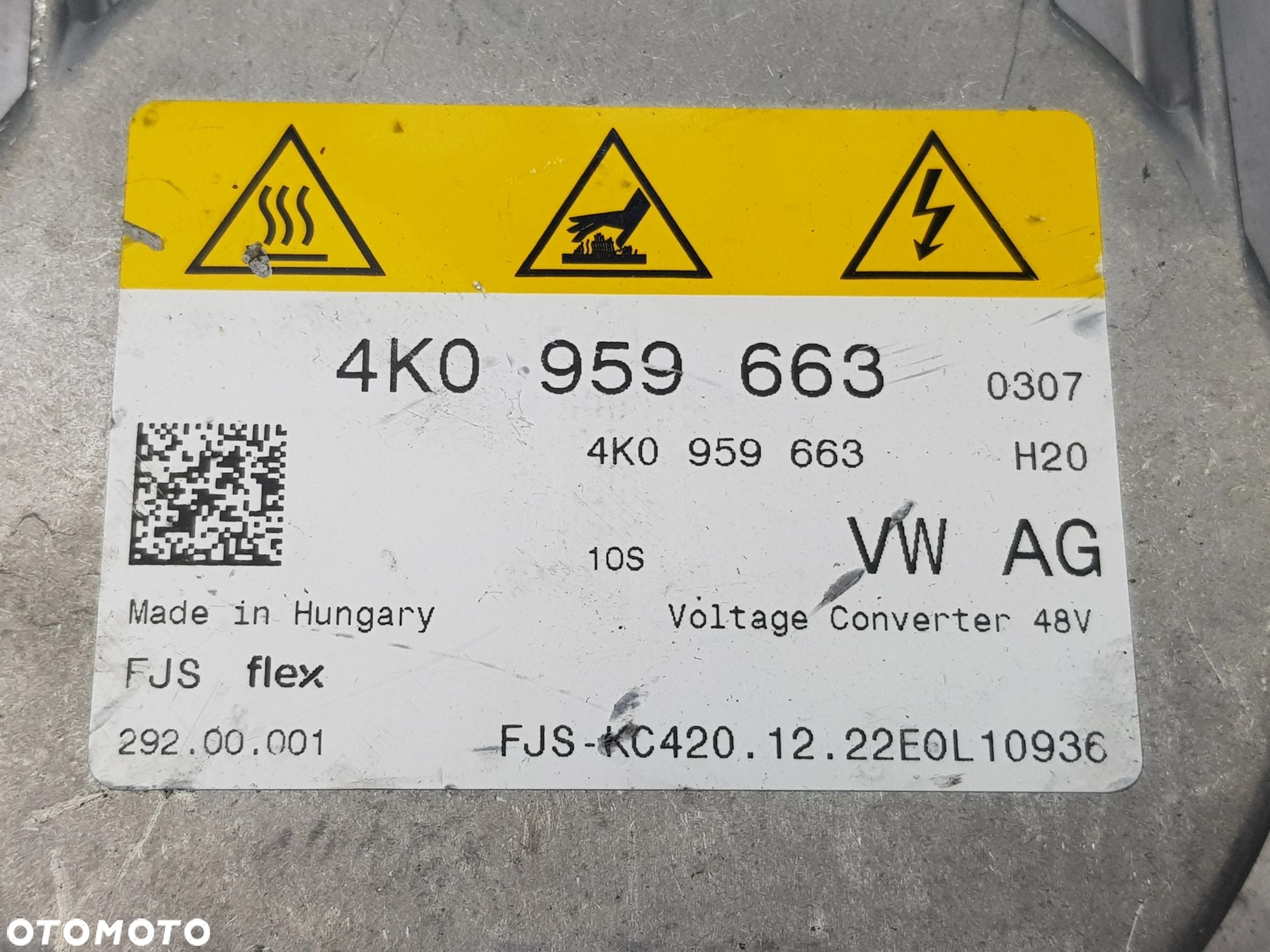 NOWY ORYGINALNY Moduł Konwerter Przetwornica napięcia Audi A4 A6 4K0959663 - 10