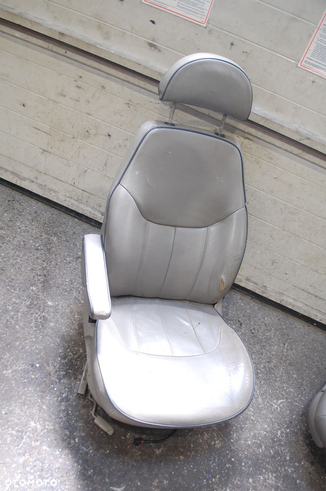 FOTELE OBROTOWE PRZÓD PRZEDNIE + TYŁ 2+5 SKÓRZANE VW SHARAN MK I LIFT 00-10 SEAT ALHAMBRA - 3