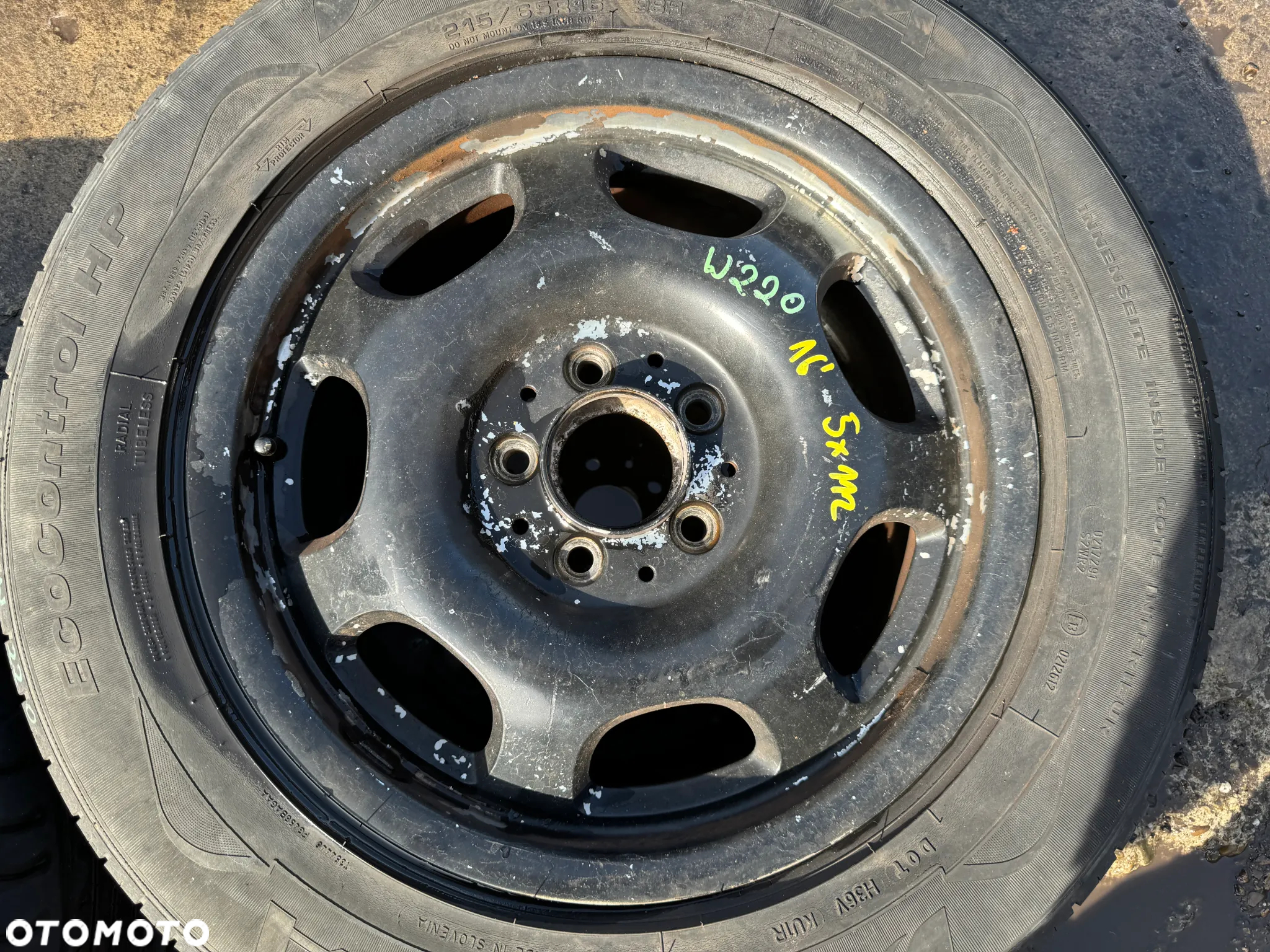 Koła felgi felga 16' Mercedes S klasa W220 5x112 7,5Jx16 ET46 OE - 3