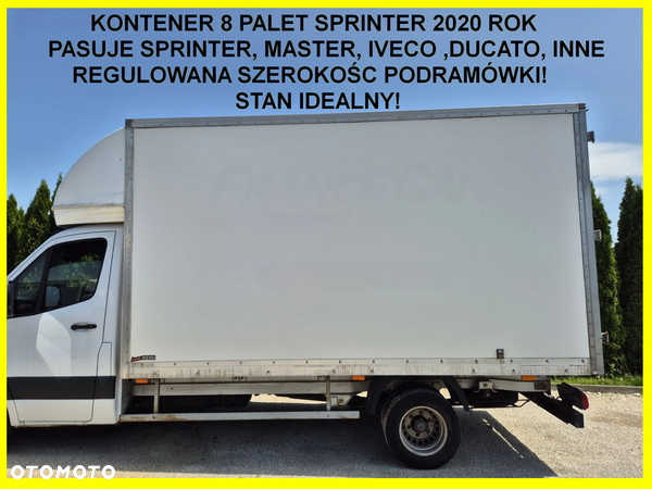 Kontener 8 palet Sprinter 2020, regulowana szerokość podramówki, Iveco, Ducato, Master, Inne, stan idealny!
