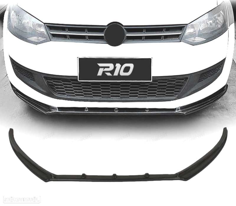 SPOILER LIP FRONTAL VOLKSWAGEN VW POLO 3 5 11-14 LOOK R - 1