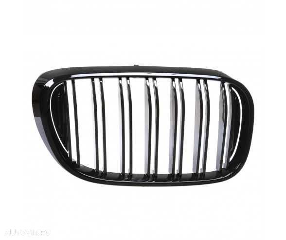 Grile Nari Duble BMW G11 G12 NFL 2015-2020, Non-Facelift, Negru Lucios - 3