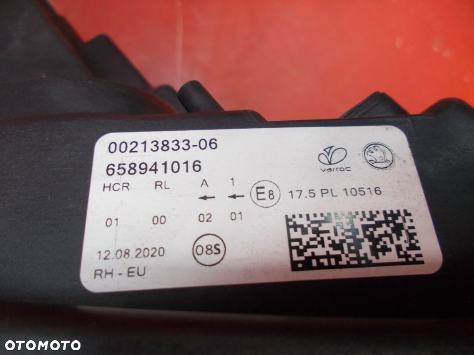 SKODA KAMIQ LAMPA PRAWA PRZÓD PRZEDNIA LED 658941016 - 3