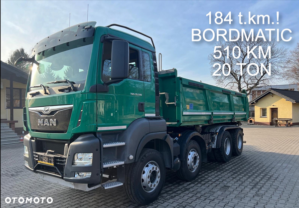 MAN 35.510 TGS wywrotka 8x4, 3-str. MEILLER, BORDMATIC, 20 ton, 184 t.km.