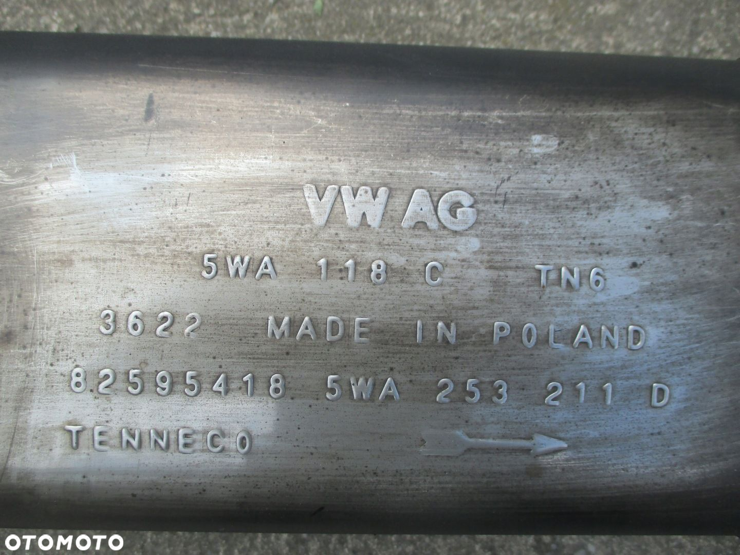 SEAT LEON CUPRA FORMENTOR WYDECH TŁUMIK 5FA253611A - 2