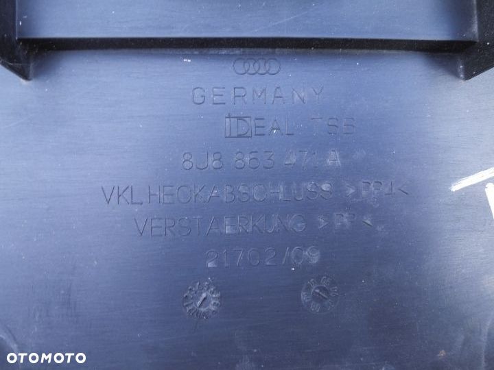 OSŁONA PASA PROGU BAGAŻNIKA AUDI TT 8J 8J8863471A - 2
