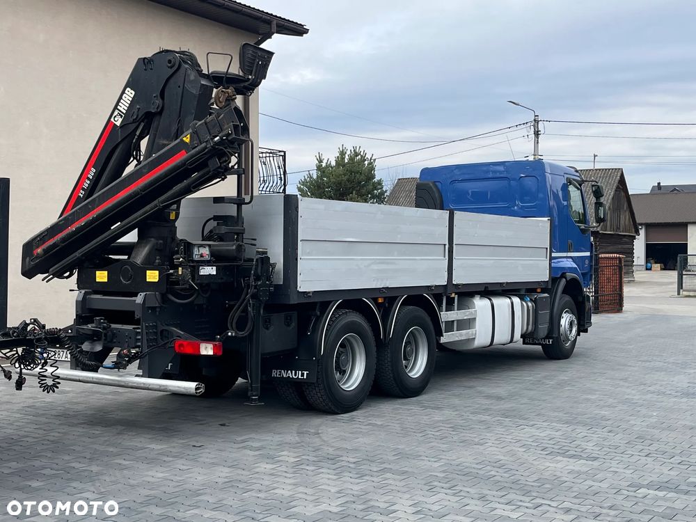 Renault ZESTAW- PREMIUM LANDER 460DXI / 6X4/ HDS HIAB 166 B-3 DUO- 12,5m / NOWE OPONY + PRZYCZEPA GNIOTPOL - 4