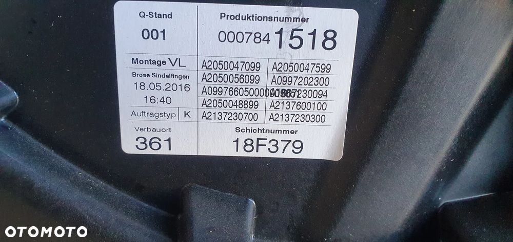 Mechanizm podnośnik szyby lewy przód Mercedes E-Klasa W213 - 7