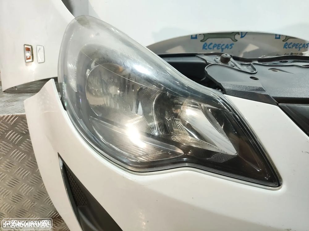 Frente Completa Opel Corsa D S07 - Facelift | LCI - Diesel | Parachoques | Parachoque | Grelha | Grelhas | Otica | Oticas | Guarda Lamas | Lama | Capo | Capot | Reforço | Fibra | Radiador | Ventilador | Radiadores | Para-choques - 40