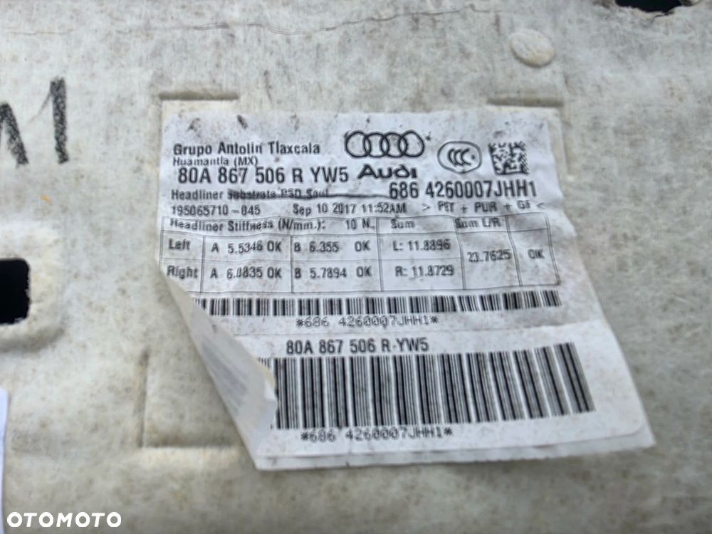 PODSUFITKA AUDI Q5 FY 80A 80A867506R YW5 SOUL S LINE PANORAMA !! * 2 - 15