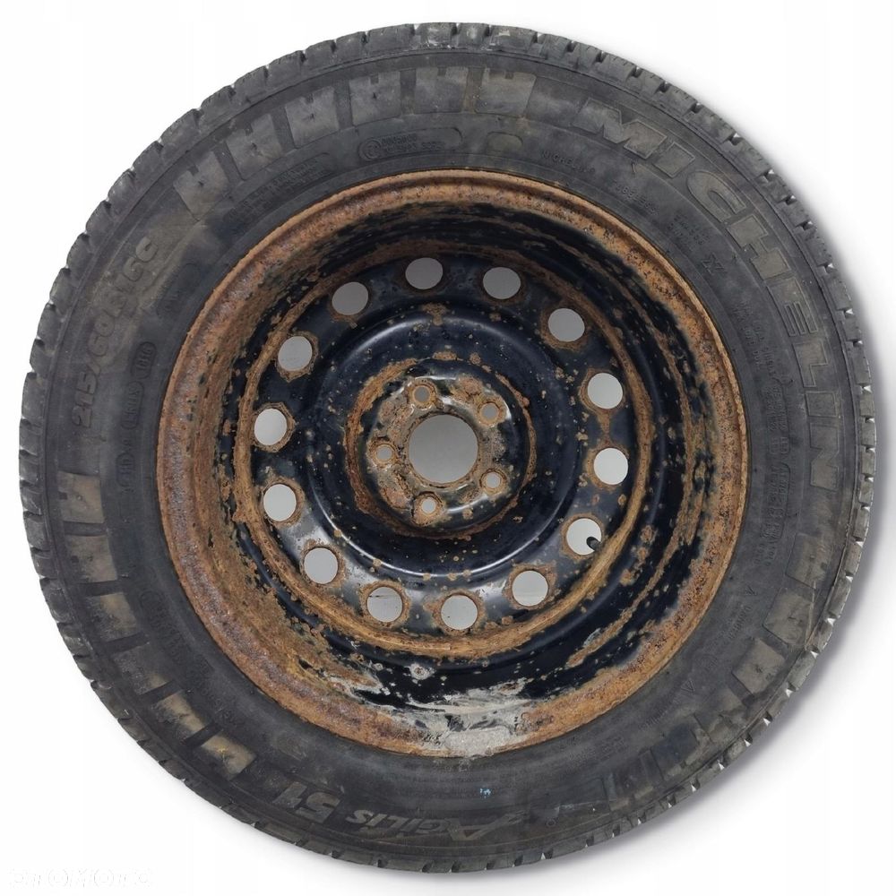 KOŁO ZAPASOWE Renault Trafic III felga 215/65 R16C 5x114.3 ET50 Zapas opona - 16